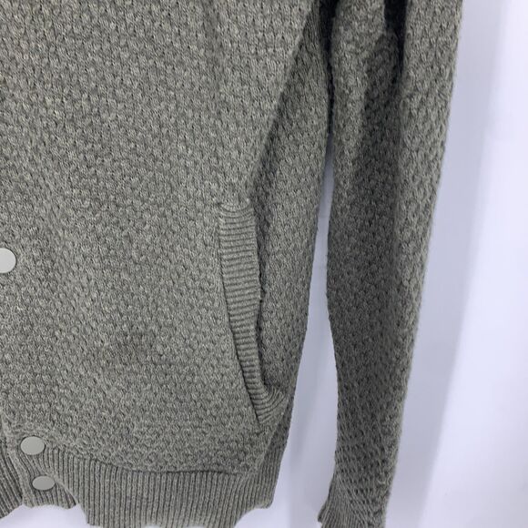 Frederik Anderson Copenhagen Mens Small Cardigan Sweater‎ Fisherman Waffle Knit - Picture 4 of 10